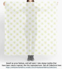 Eucalyptus Citriodora – Lemon Scented Gum, Salmon Trunk Seeds -Plants Shop Leptospermum Textiles Leptospermum Flower white4 fabric